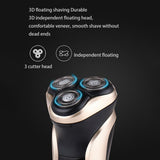 Surker Electric Face Shaver Men's Electric Razor Triple Blade Shaving Machines USB Rechargeable Beard Trimmer
