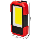 1/2PCS LED Work Light, Magnetic Base & Clip Battery COB Flashlight Bright Handled Work Lamp For Car Repairing Camping