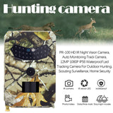 PR-100 HD IR Night Vision Camera, Auto Monitoring Track Camera, Tracking Camera For Outdoor Hunting, Scouting Surveillance