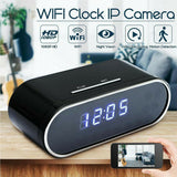 Z10 Clock Camera 1080P 4K Remote Video Recorder Camera Ellipse Mini Camcorder Clock with Night Vision Desktop Clock Cam Black