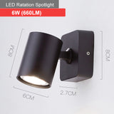 New LED Wall Lamps 90° Folding 350° Rotation 6W Soft Lights Make a Good Reading Environment For You Suitable For Various Scenes