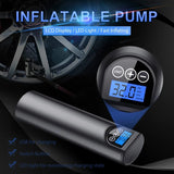 12V 150PSI Rechargeable Car Air Pump Tire Inflator Cordless Portable Compressor Digital Car Tyre Pump for Car Bicycle Tire Balls
