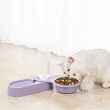 Automatic Pet Feeder Water Dispenser 2 In 1 Rotatable Drinking Food Bowl for Cat Dog  Dogs Feeder Container Dish Fuente De Agua