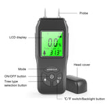 Digital Wood Moisture Meter Professional Timber Hygrometer Portable Tool LCD Display Timber Damp Detector With Data Preservation