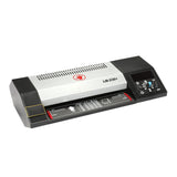 A4 SIZE 220V Carbon Steel Thermal Steel Hot and Cold Roll Laminating Machine Roller Photo Paper Bag, 4 Roller System