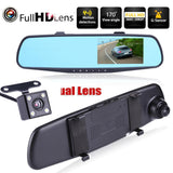 Dual Lens Car DVR Rear View Mirror Dash Cam Video Camera Night Vision Dash-Recorder HD 1080P 4.3 inch Auto Accessories