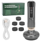 Electric Cupping Therapy Machine Pain Relief Adjustable Rechargeable Cupping Gua Sha Massager for Back Ergonomic Handle