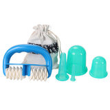 5Pcs/Set Silicone Vacuum Cupping Massage Body Cans Anti Cellulite Suction Cups Therapy Manual Roller Best Relaxation Massager