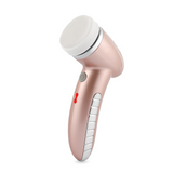 4-IN-1 Electric Facial Massage Roller Cleaner Deep Pore Cleaning Silicone Brush Blackhead Makeup Remover Rolling Massager SPA