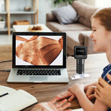 APEXEL 2 Million Pixels 1080P Digital Detachable Microscope 2-inch Display 20-100X Magnify 3 LED Lights 2-level Brightness