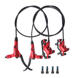 ZOOM MTB Oil Brake Front Rear Calipers Left Right Brake Levers Kit for 22.2mm Mountain Bikes Handlebars Bicycle Brake Cable