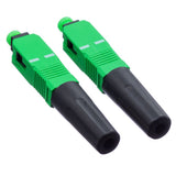 50pcs 100pcs  200pcs SC APC Fast Connector Optical Fiber Cable FTTH Quick  Cold Connection Adapter for CATV Network
