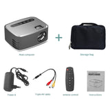 LEJIADA T20 New Mini Portable Storage Bag 1080P USB HD 320x240 Pixel LED Home Photo Media Video Player Cinema Projector