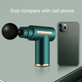 Type C Charging Pocket Massage Gun Electric Deep Muscle Vibration Relief Fitness Portable Mini Fascia Gun 4 Massage Heads XA103T