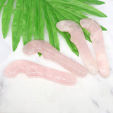 Crystal Massage Wand Natural Jade Massage Stick Gua Sha Scraping Tool for Acupuncture Trigger Point (Pink)
