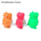 3’’ DNA Ball Squeeze Toy Dinosaur Sensory Fidget Pressure Release Playset w/ Water Beads for Kids Adults Anxiety Therapy