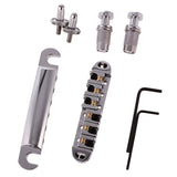 Locking Roller Saddle Bridge Set For LP Guitar Parts Accessories