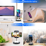 3 In 1 Dual coil Wireless Charger Stand Qi Fast Charging Station for iPhone 14 13 12 X Samsung Galaxy Apple Watch Airpods Pro