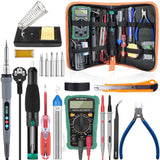 Handskit 80W Digital Tin Soldering Iron kit Soldering Iron Electric with regulator 110V 220V Multimeter welding work kits