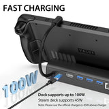 6-in-1 Converter Docking Station Compatible For Steam Deck Charging Stand Portable Host Extension Base