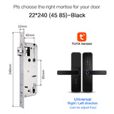 Cerradura intelige X5 Waterproof Tuya Biometric Fingerprint Security Intelligent Smart WiFi APP Password Electronic Door Lock
