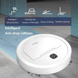 Robot Vacuum Cleaner,USB Charging Robot Vacuum,1200Pa Strong Suction Robotic Vacuum Cleaner,Up to 80Mins Runtime