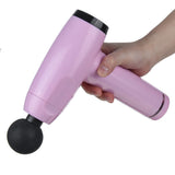 NEW USB Muscle Massage Gun Muscle Fascia Massager Exercising Muscle Pain Relief Massager Therapy Gun Profession With 4 Heads