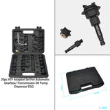 20 Pcs ATF Adapter Set Repair Supplies Tools for Transmission Oil Pump DSG