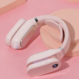 Portable Air Conditioner Hanging Neck Cooler Electric Bladeless Fan Cooling Heater Heating Wearable Neck Massager