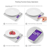 Digital Kitchen Scale 5kg/10kg Food Multi-Function 304 Stainless Steel Balance LCD Display Measuring Grams Ounces Cooking Baking