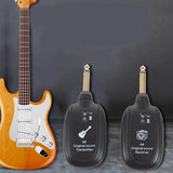 10X UHF Guitar Wireless System Transmitter Receiver Built-in Rechargeable