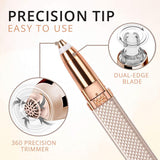 2 In 1 Mini Electric Epilator Eyebrow Trimmer USB Female Body Facial Lipstick Shape Hair Removal Women Painless Razor Shaver