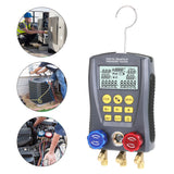 Pressure Gauge Refrigeration Digital Vacuum Pressure Manifold Tester Heating Ventilation&amp;Air Conditioning Temperature Meter