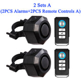 Wireless Waterproof Bike Vibration Alarm USB Charging Remote Control Motorcycle Electric Bicycle Security Burglar Alarm