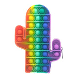 2021 New Decompression Creative Silicone Pop Its Bubble Fidget Toys Luminous Large Simpl Dimmer Fidget Toy Kids Tie Dye Game