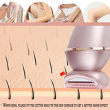 2in1 electric women epilator facial body rechargeable female shaver for women trimmer leg bikini hair removal wet dry painless