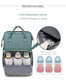 Fashion Portable Folding Crib Diaper Bag Multi-Function Large Capacity Baby Backpack Diaper Bag Baby Stroller Organizer Bag