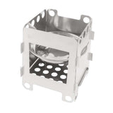 Portable Outdoor Small Firewood BBQ Picnic Stainless Steel Camping Stove Set