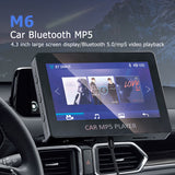 Bluetooth 5.0 Car MP5 Player FM Transmitter Support TF U disk music player with Remote Controller Multi Media Player