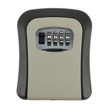 Key Lock Box, 4-Digit Password Lock Box, Wall-Mounted Key Lock Box, Indoor/Outdoor Waterproof Lock Box, 5 Capacity