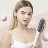 Multifunctional Hair Straightener Brush 2 In 1 Heating Hair Hot Comb Brush Anti-Scald Iron Straightening Brush Styler Tools