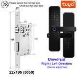 RAYKUBE X5 Biometric Fingerprint Security Intelligent Tuya Smart WiFi Password Electronic Door Lock To Open The Door Remotely