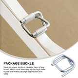 100Pcs Polyester Strap Adjuster Package Slides Buckle DIY Accessory (Silver)