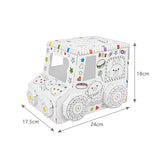 Kids Doodle Drawing Model Kids Creative Toy with Candy Car Appearance Shape Cute Cartoon Pattern Color Markers Education Toys
