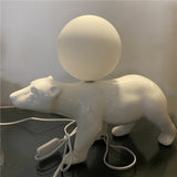 Living Room Home Decor Polar Bear Table Lamp Bedroom Bedside Lamps Dormitory Study Led Desk Lamp Desktop Decoration Reading Lamp