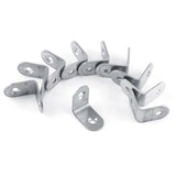 10PCS Corner Brackets L Shaped Stainless Steel Right Angle Corner Bracket Brace Joint Shelf Furniture Hardware 20x20x16mm
