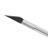 Craft Artwork Cutting Knife 6 Blades Aluminum Alloy DIY Carving Knife Sculpture Scalpel Knife


  Stencil Chiseling