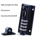 Combination Locking Bolt, Door Slide Bolt With Anti-Tamper Security Fixing Screws For Home Shed Cabinet Garden Garage