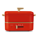 220V Electric Cooking Pot Portable Electric Lunch Box Split Type Multicooker Rice Cooker Hotpot  Skillet Fried Pan 0.8L