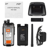 10W Power TYT MD-680 DMR Digital Walkie Talkie MD 680 DMR IP67 Waterproof Radio 10 KM DMR VHF 136-174mHz / UHF 400-470mHz